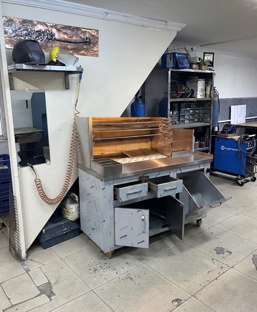 Paslanmaz Çelik Kokoreç Tezgahı 